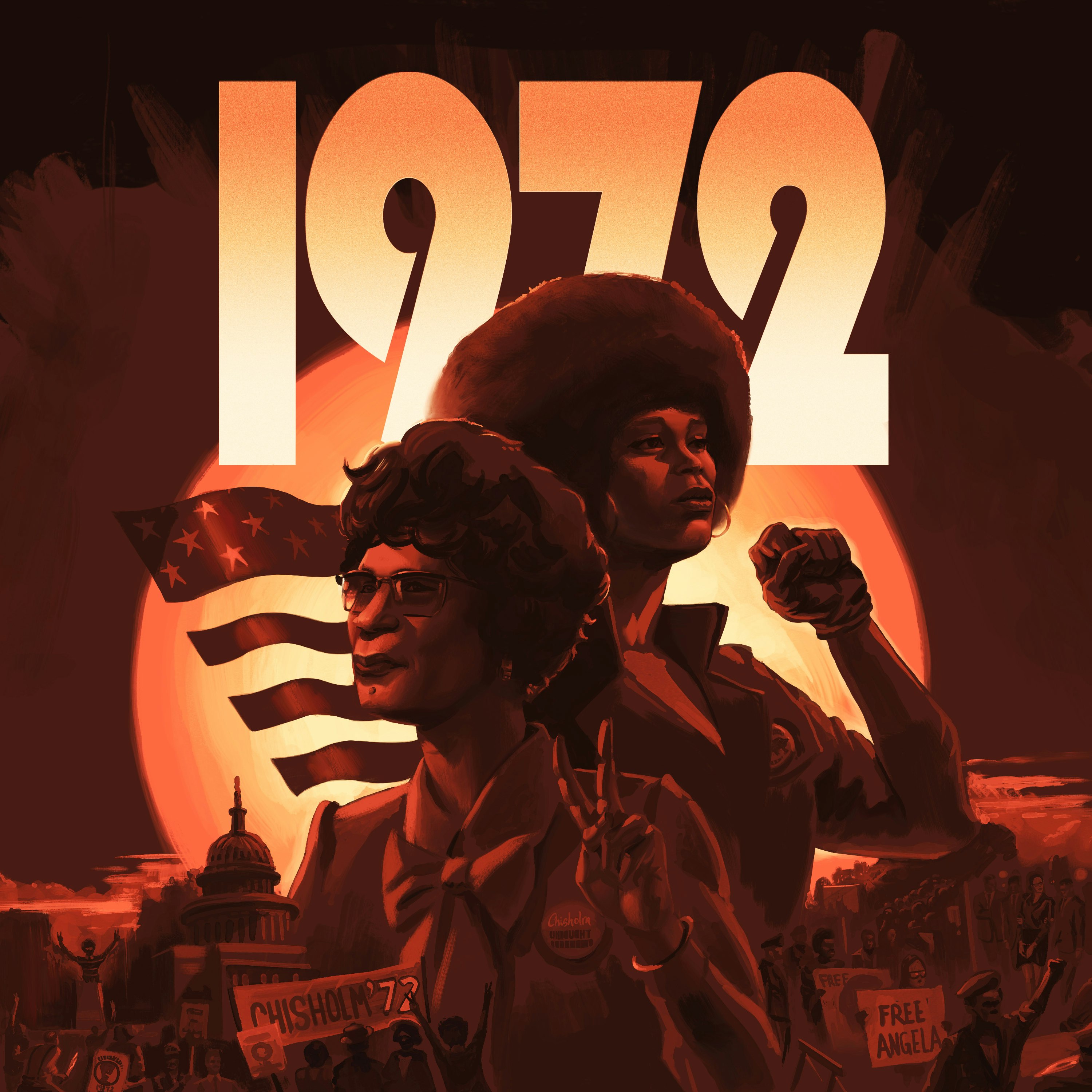 1972 - The Chisholm Campaign Trail and the Davis Trial cover art